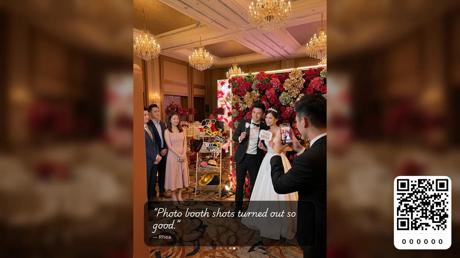 Live display wall shown on a venue screen